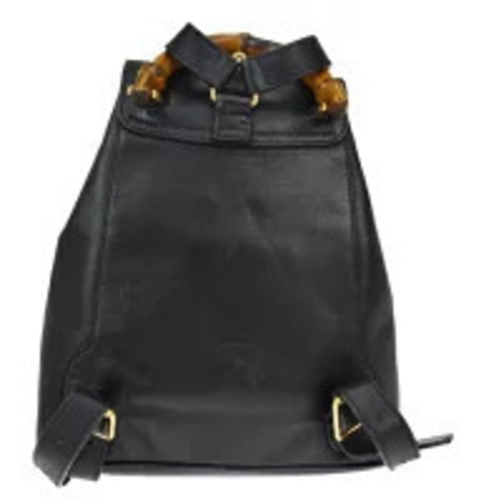 Gucci Bamboo Backpack Black Leather - Picture 3 of 7
